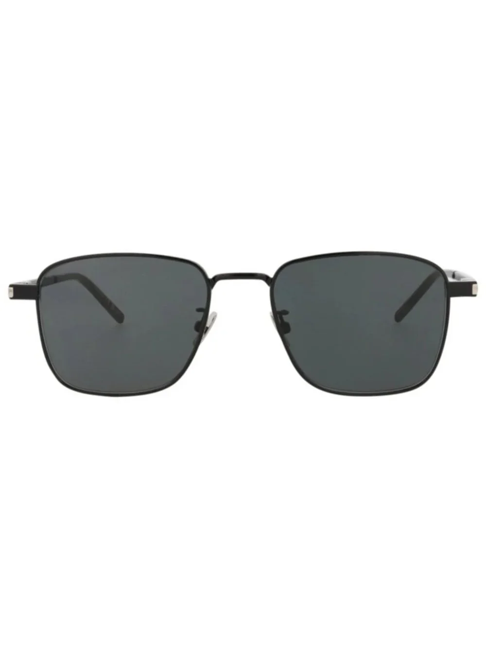 New Saint Laurent Women's Sunglasses Square Rectangle Metal Frame Unisex Black